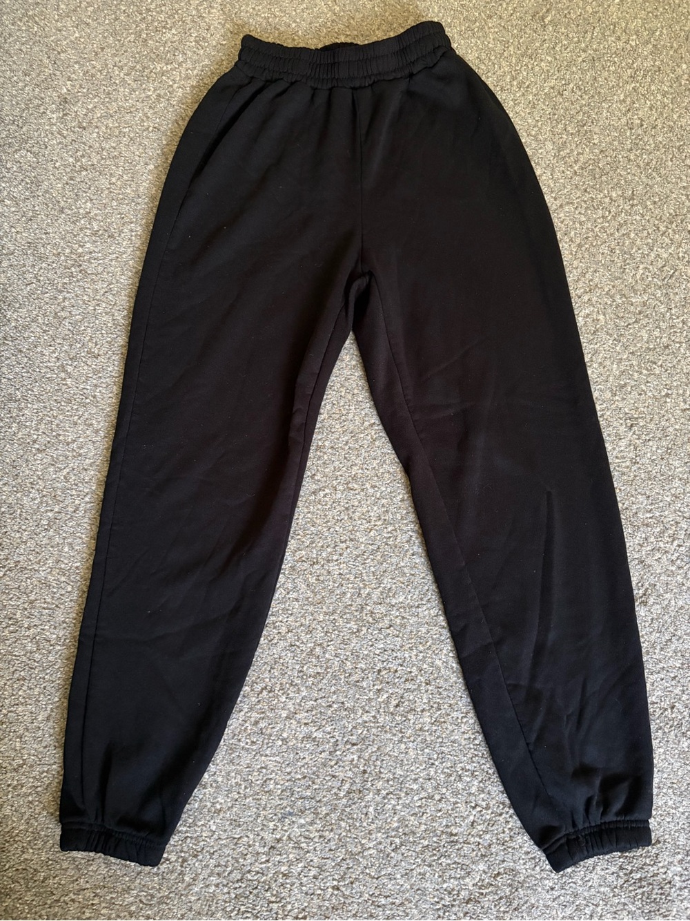 SHEIN Kids Black Elastic Waist Jogger Sweatpants